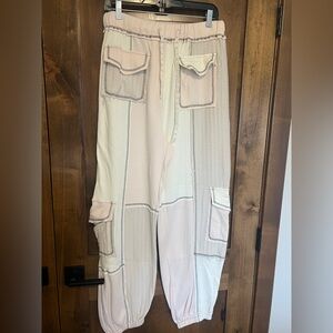 POL WAFFLE KNIT JOGGERS - NEW - Size L